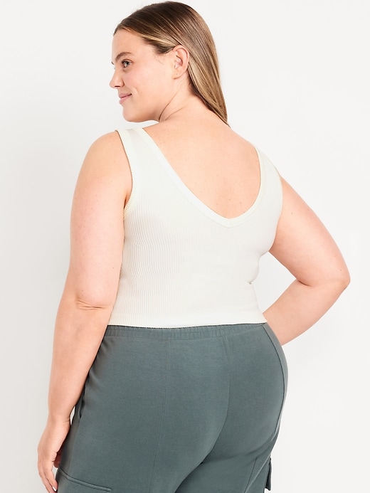 Image number 8 showing, Exhale V-Neck Rib Tank