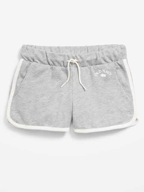 Short de cheer à ourlet arrondi fendu pour fille