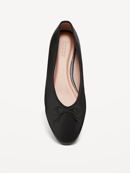 Image number 3 showing, Faux-Leather Ballet Flats