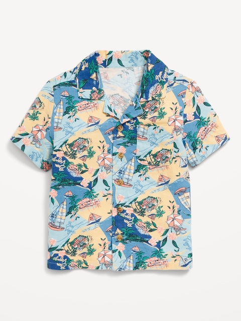 Short-Sleeve Pocket Shirt for Toddler Boys