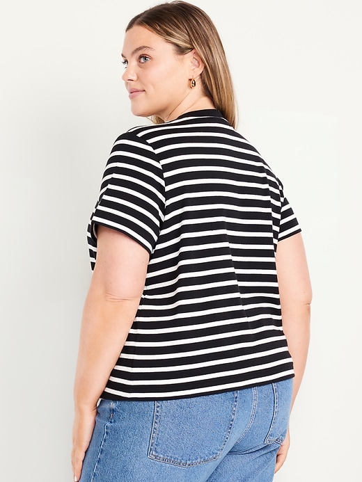 Image number 8 showing, Heavyweight Striped Crew-Neck T-Shirt