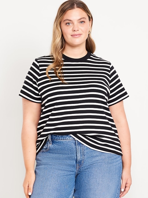 Image number 7 showing, Heavyweight Striped Crew-Neck T-Shirt