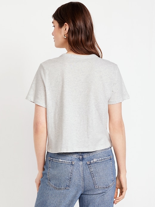 Image number 2 showing, EveryWear Crew-Neck Crop T-Shirt