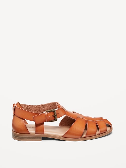 Image number 6 showing, Faux-Leather Fisherman Sandals