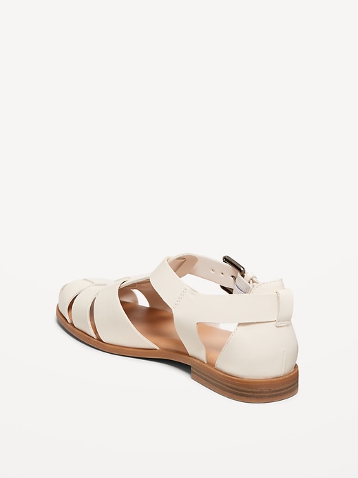 Image number 4 showing, Faux-Leather Fisherman Sandals