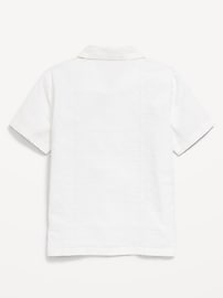 View large product image 3 of 3. Short-Sleeve Textured Pocket Shirt for Boys