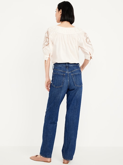 Image number 3 showing, High-Waisted OG Loose Laser Patch Jeans