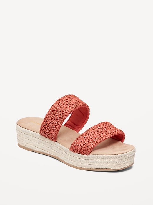 Image number 1 showing, Double-Strap Espadrille Sandals