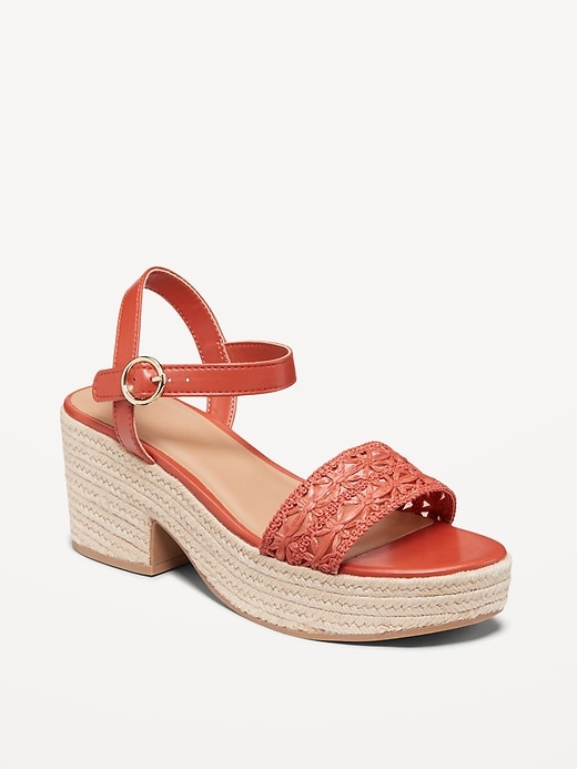 Image number 1 showing, Espadrille Platform Sandals