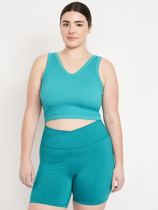 Image number 5 showing, Light Support Seamless Longline Sports Bra