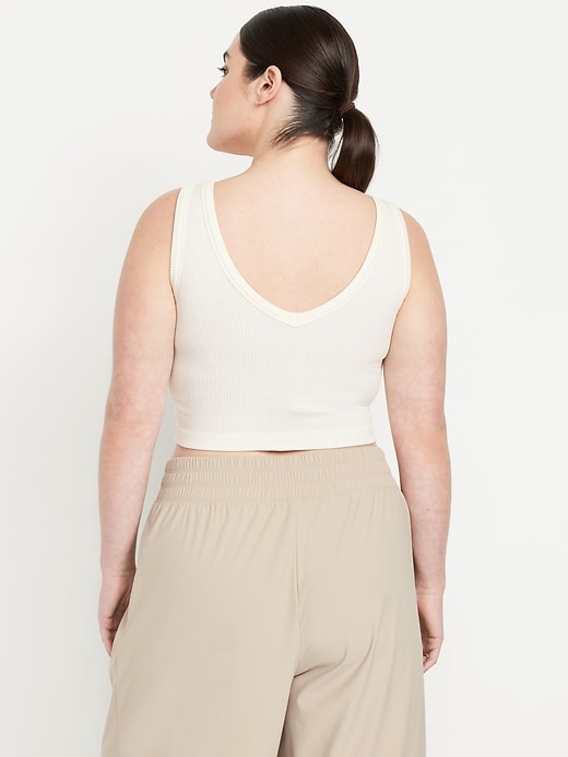 Image number 6 showing, Exhale V-Neck Rib Tank