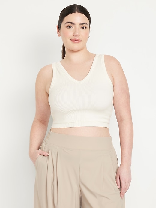 Image number 5 showing, Exhale V-Neck Rib Tank