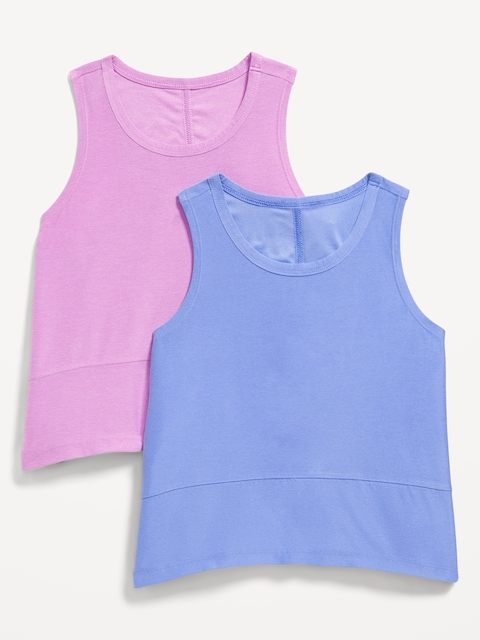 Camisole d’entraînement NuageSport pour fille (paquet de 2)