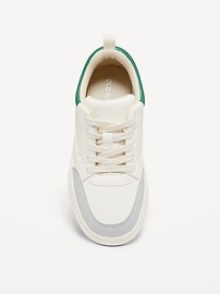 Image number 2 showing, Faux-Leather Sneakers for Boys