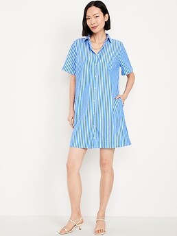 linen white dress midi Atlanta Linen Dress in White