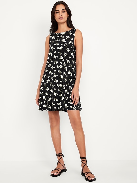 Image number 1 showing, Sleeveless Mini Swing Dress