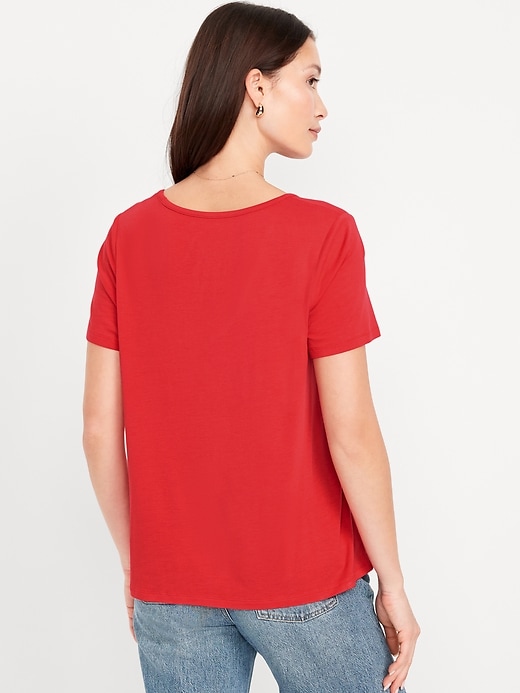 Image number 2 showing, Luxe V-Neck T-Shirt