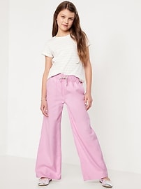 View large product image 3 of 5. High-Waisted Baggy Wide-Leg Pull-On Jeans for Girls