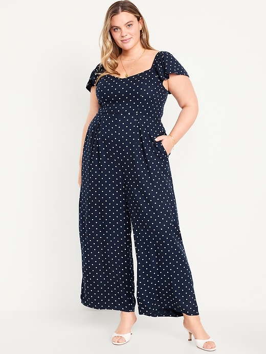 Image number 6 showing, Fit &amp; Flare Crepe Jumpsuit