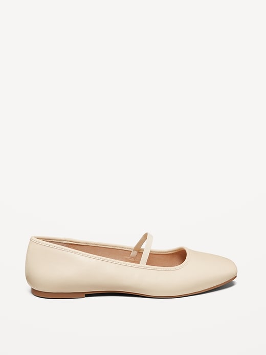 Image number 4 showing, Mary Jane Square-Toe Ballet Flats