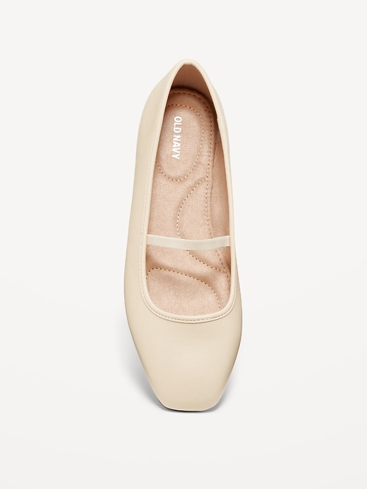 Image number 7 showing, Mary Jane Square-Toe Ballet Flats