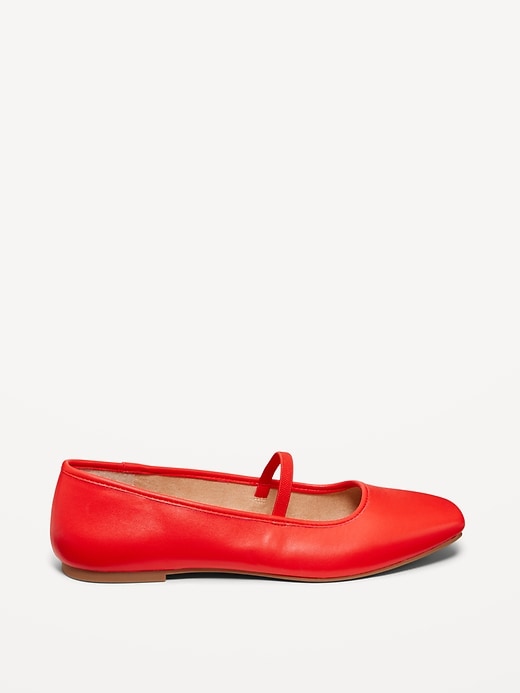 Image number 8 showing, Mary Jane Square-Toe Ballet Flats