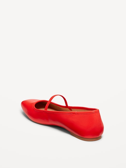 Image number 5 showing, Mary Jane Square-Toe Ballet Flats