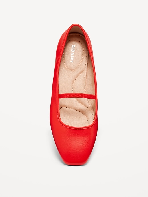 Image number 7 showing, Mary Jane Square-Toe Ballet Flats