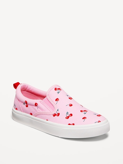 View large product image 1 of 5. Glitter Canvas Slip-On Sneakers for Girls