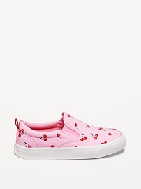 View large product image 3 of 5. Glitter Canvas Slip-On Sneakers for Girls