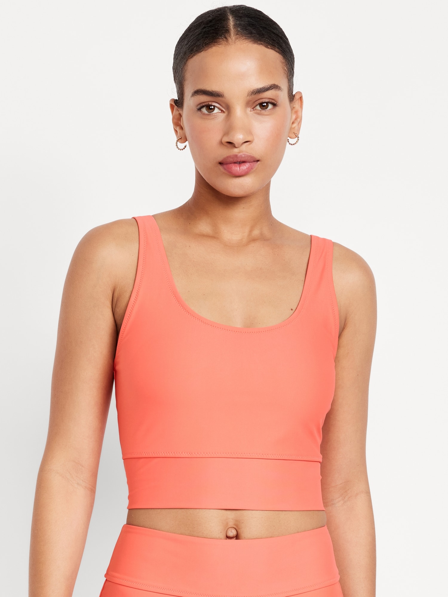 Matte Longline Swim Top