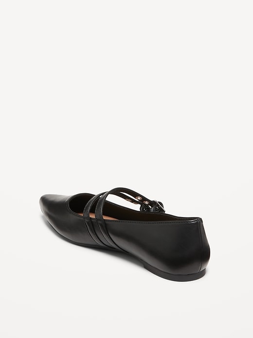 Image number 4 showing, Double-Buckle Mary Jane Flats