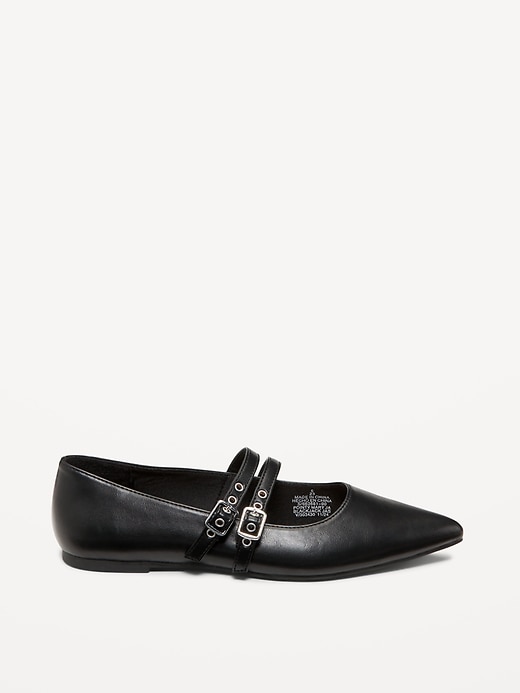 Image number 6 showing, Double-Buckle Mary Jane Flats