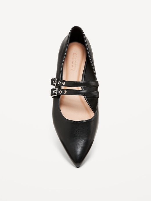 Image number 5 showing, Double-Buckle Mary Jane Flats