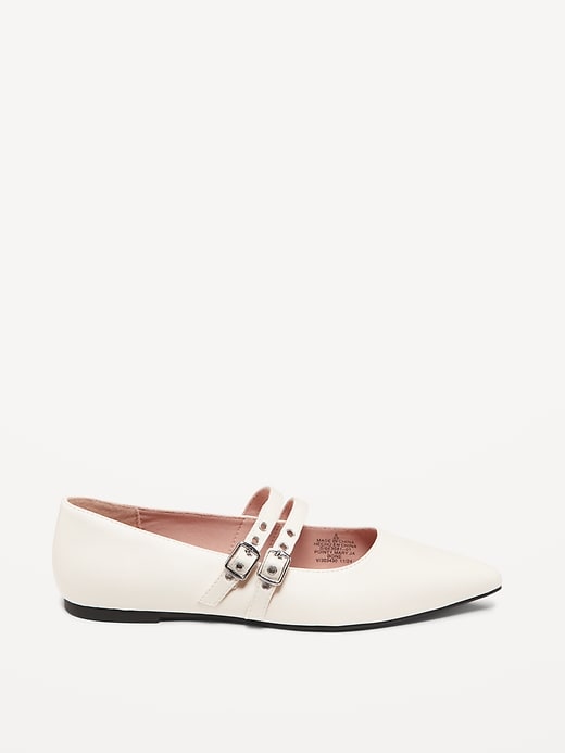 Image number 3 showing, Double-Buckle Mary Jane Flats