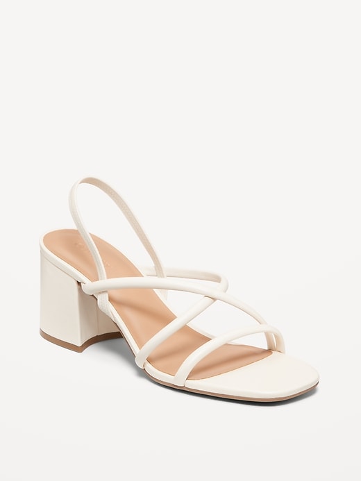 Image number 1 showing, Strappy Block Heel Sandals