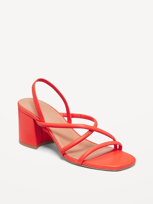 Image number 1 showing, Strappy Block Heel Sandals