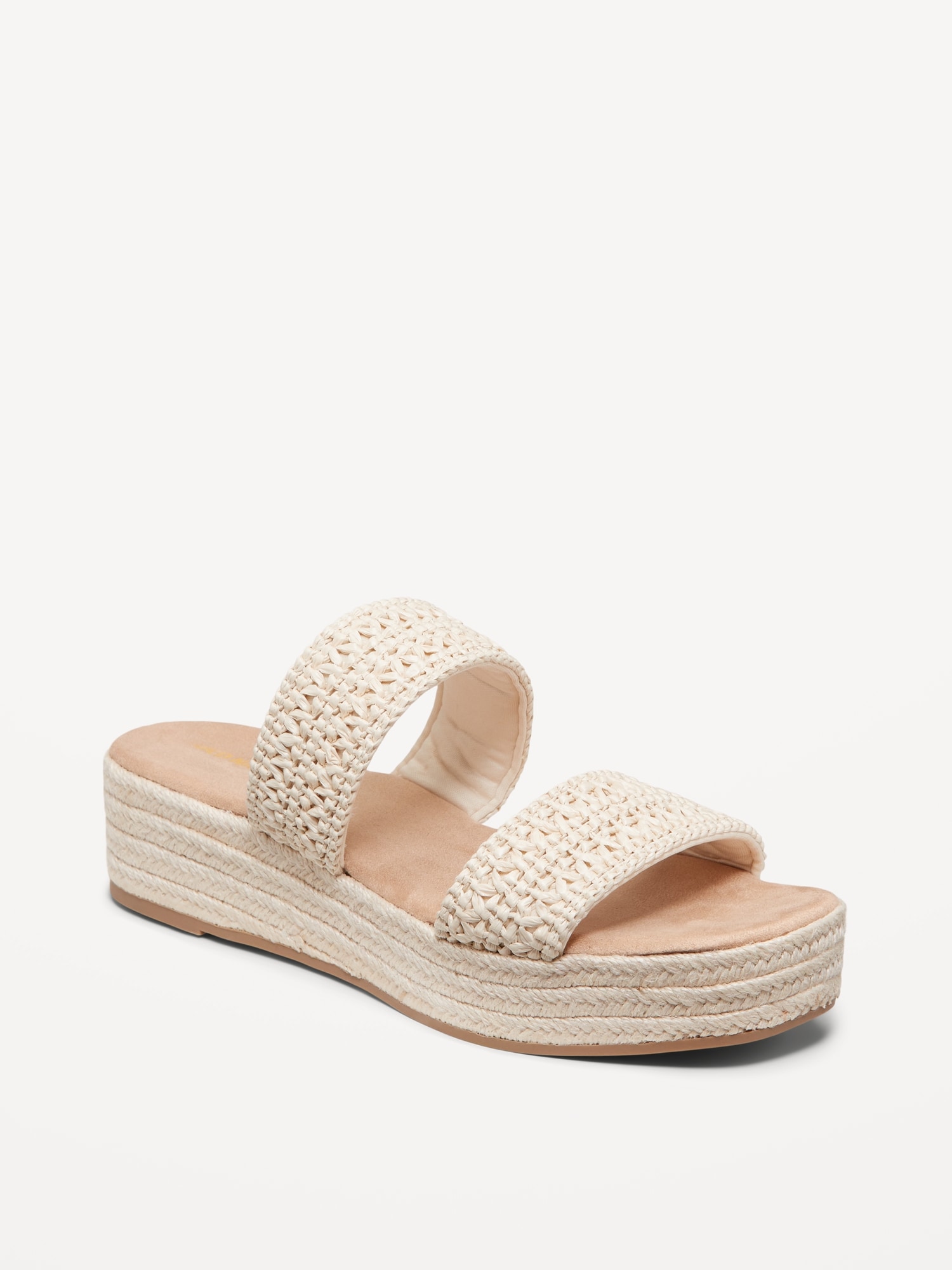 Double-Strap Espadrille Sandals