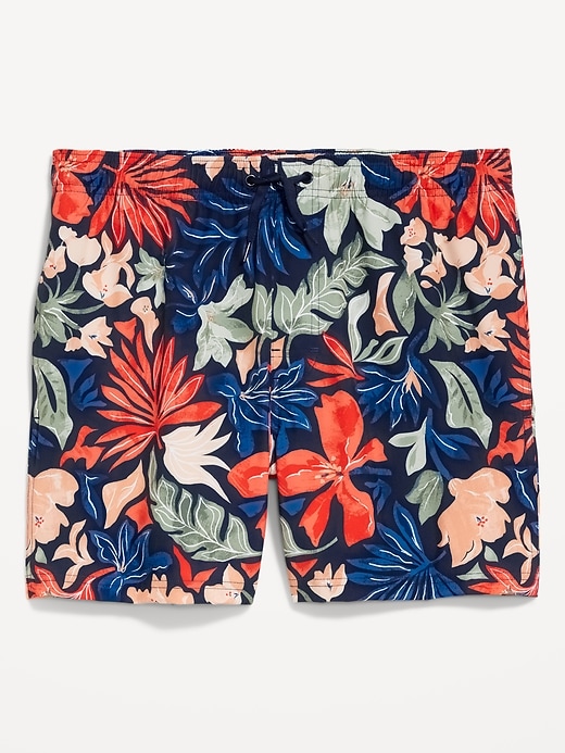 Image number 3 showing, Printed Swim Trunks -- 5-inch inseam