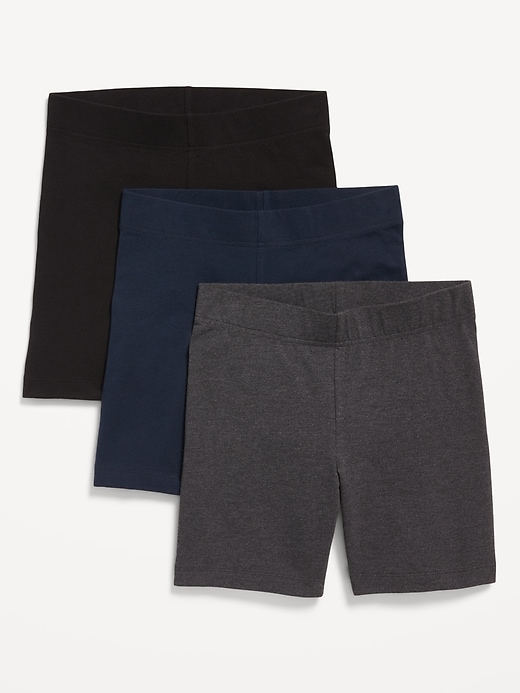 View large product image 1 of 1. High-Waisted Biker Shorts 3-Pack -- 6-inch inseam