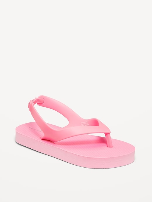 View large product image 1 of 2. Flip-Flop Sandals for Toddler Girls (Partially Plant-Based)