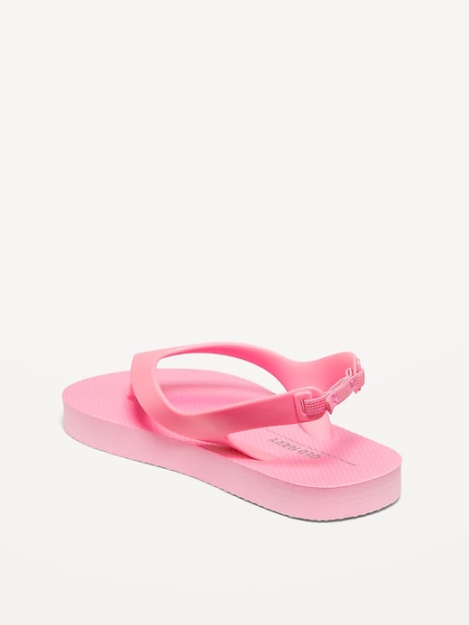 View large product image 2 of 2. Flip-Flop Sandals for Toddler Girls (Partially Plant-Based)