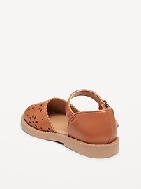 View large product image 5 of 5. Chunky Perforated Ballet Sandals for Toddler Girls