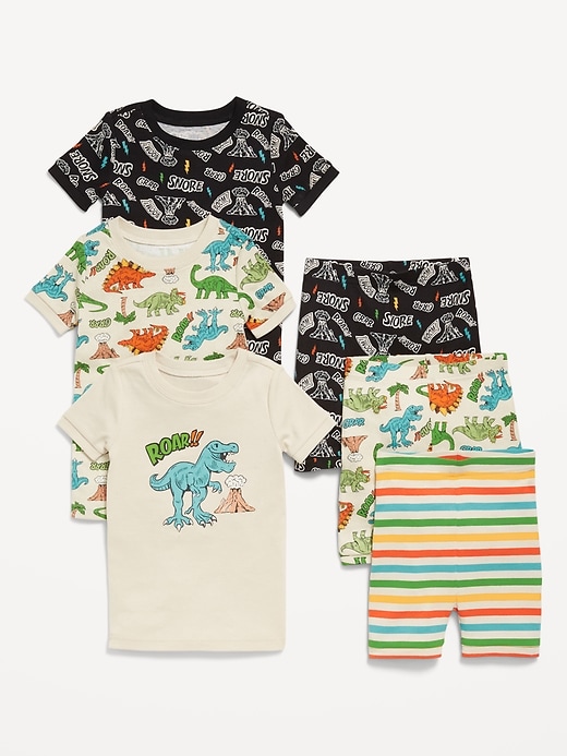 View large product image 1 of 1. Snug-Fit Graphic Pajama 6-Piece Set for Toddler & Baby