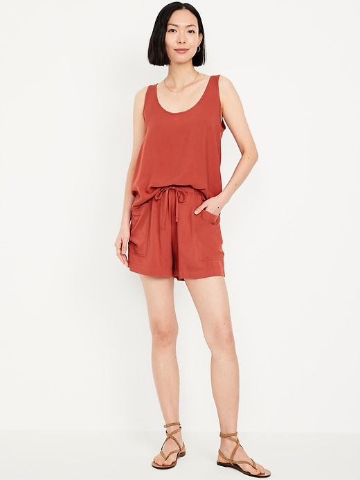 Image number 1 showing, High-Waisted Playa Shorts -- 3.5-inch inseam