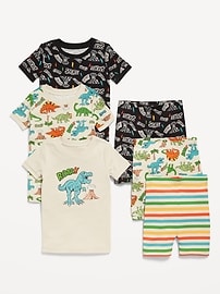 L'image numéro 1 présente Pyjama 6 pièces ajusté à imprimé pour tout-petit et bébé