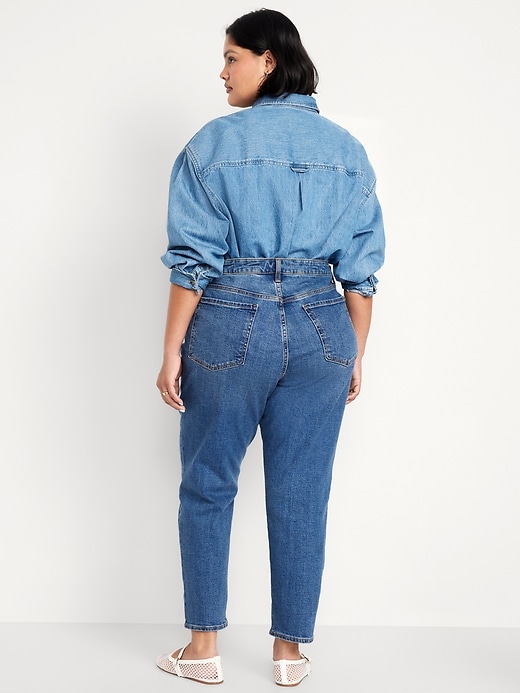 Image number 7 showing, High-Waisted OG Straight Floral Applique Ankle Jeans