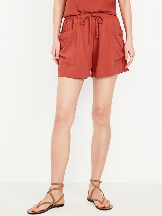 Image number 2 showing, High-Waisted Playa Shorts -- 3.5-inch inseam