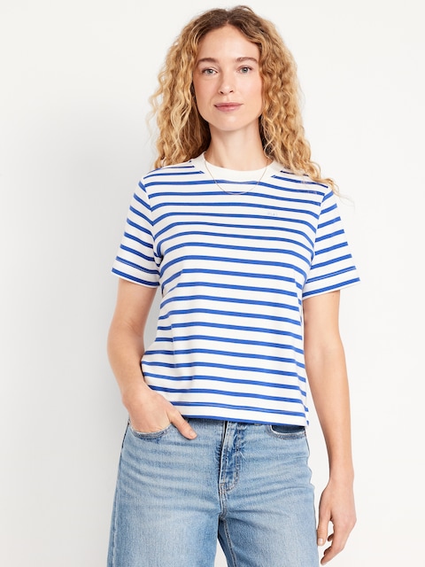 Heavyweight Striped Crew-Neck T-Shirt