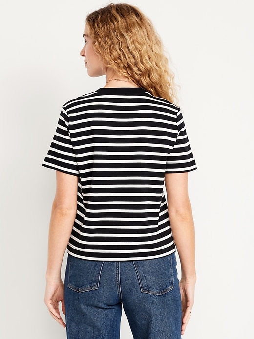 Image number 2 showing, Heavyweight Striped Crew-Neck T-Shirt